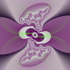 Pink purple spiral abstract background with flowers