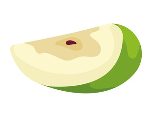 fresh apple fruit portion