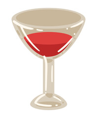 wine red in cup