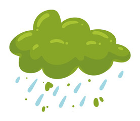 green cloud rainy