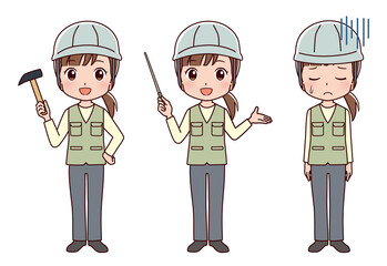 働く人々　職業のイラスト