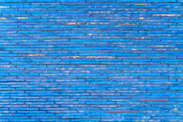 Blue brick wall. Background of modern interior design.