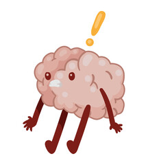 brain alerted comic character