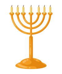 golden chandelier with candles