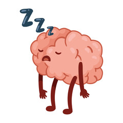 brain asleep comic character