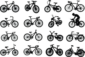 Bicycle silhouette collection