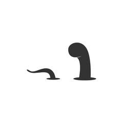 Worm icon logo design illustration vector