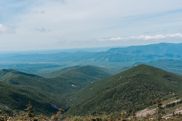 Mountain landscape. View from Mount Pidan. Livadia mountain peak. Russia. Vladivostok