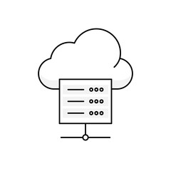 Cloud server clip art. Server designed to be rack-mounted.