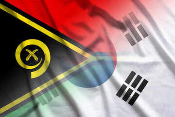 Vanuatu and South Korea official flag international negotiation KOR VUT