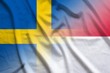 Sweden and Indonesia government flag international contract IDN SWE