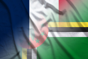 France and Dominica state flag transborder negotiation DMA FRA
