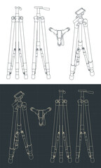 Camera tripod drawings
