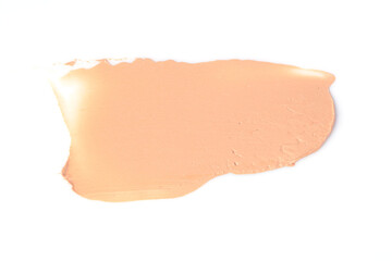Make-up foundation bb-cream smudge powder creamy white isolated background