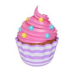 Cupcake 3D Illustration Icon