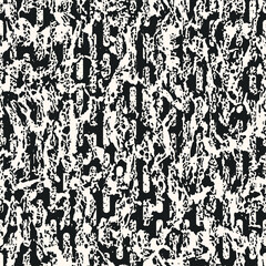 Monochrome Marbled Effect Textured Striped Pattern