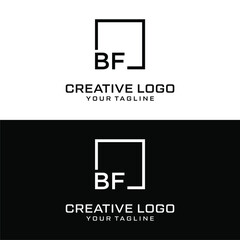 Fototapeta na wymiar Creative letter bf logo design vektor
