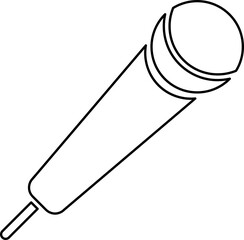 Microphone Vector Icon illustration on white background.eps