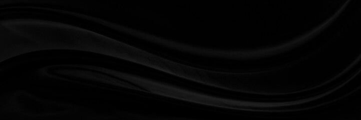 Old wall texture cement dark black gray panorama background abstract grey color design are light with white gradient background.