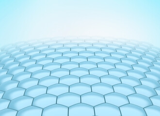 Hexagonal background. Geometric abstract background with hexagons.  3d background