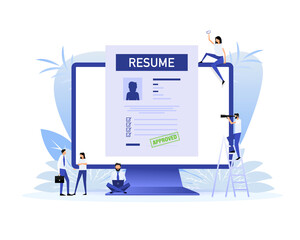 Job resume vector illustration concept. Business vector icon