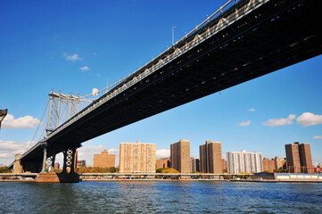 Fototapeta na wymiar Manhattan Bridge in New York City, USA