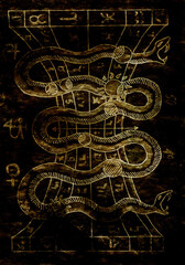 Coffin. Card of Lenormand oracle deck Gothic Mysteries.