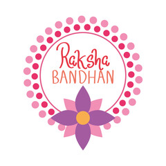 flowered raksha bandhan design