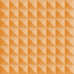 In this seamless pattern, the background consists of triangles in orange tones forming a square, which is a pattern that looks simple, beautiful and can be used in every era.