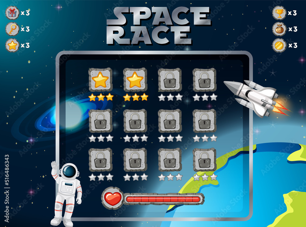 Canvas Prints a space background template