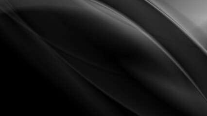 Abstract black smoke waves background