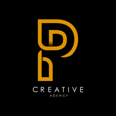 Modern Creative Agency Logo With Bold P Typography