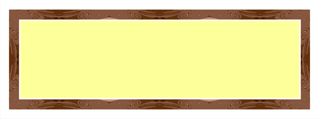 Rectangular minimalist wooden frame, 1x3 ratio