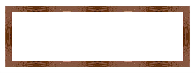 Rectangular minimalist wooden frame, 1x3 ratio