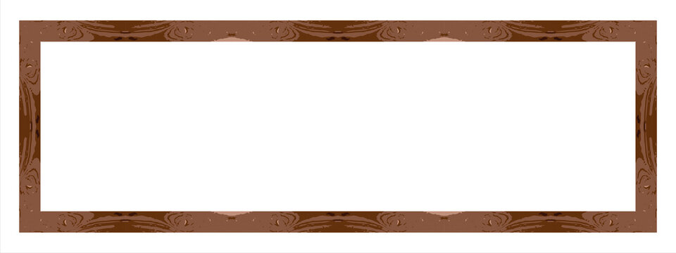 Rectangular minimalist wooden frame, 1x3 ratio
