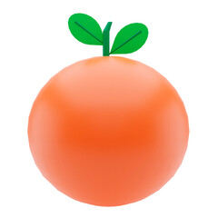 3d illustration Orange