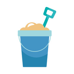 bucket with sand