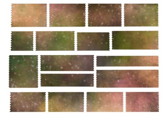 Set tape for notebooks and wrapping paper and kids and school and students and hobbies and shops