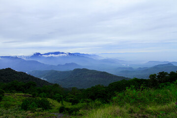 Obraz premium mountains and clouds