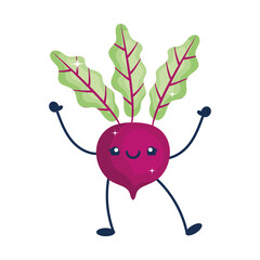 kawaii radish illustration