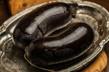 cow's blood sausage to eat