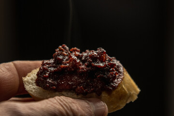cow's blood sausage to eat