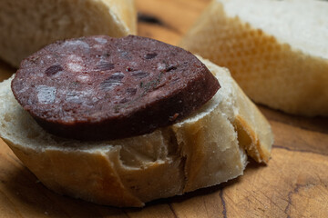 cow's blood sausage to eat