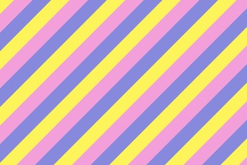 Pink purple yellow diagonal stripes pattern. Abstract background. Vector illustration.