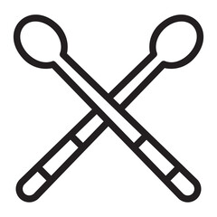 drumstick line icon