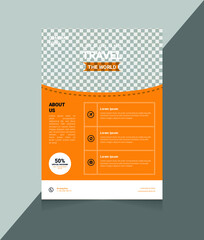 A travel flyer template
