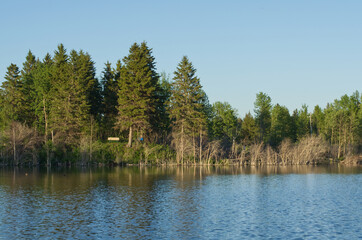 Obraz premium An Evening at Astotin Lake