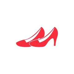 High heels icon logo design