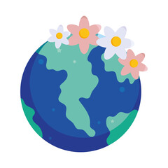 floral earth planet