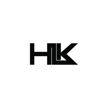 hlk letter original monogram logo design